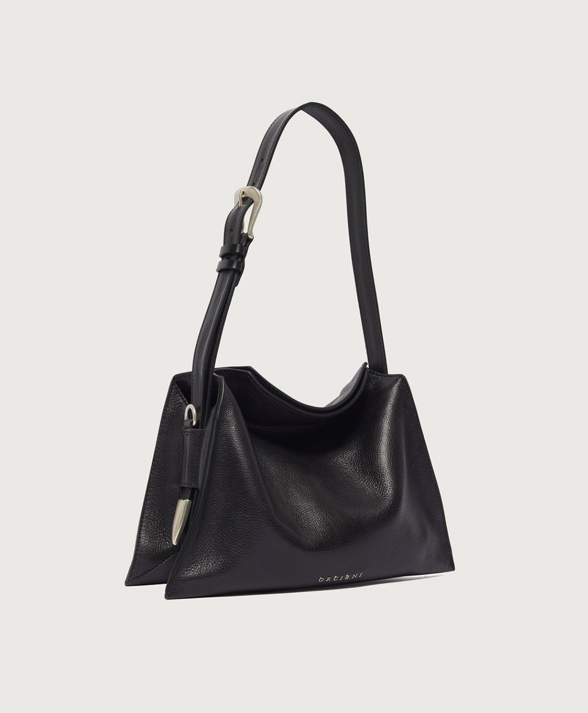 B02230 - BORSA TRINITY LAGOON SMALL A SPALLA IN PELLE Nero