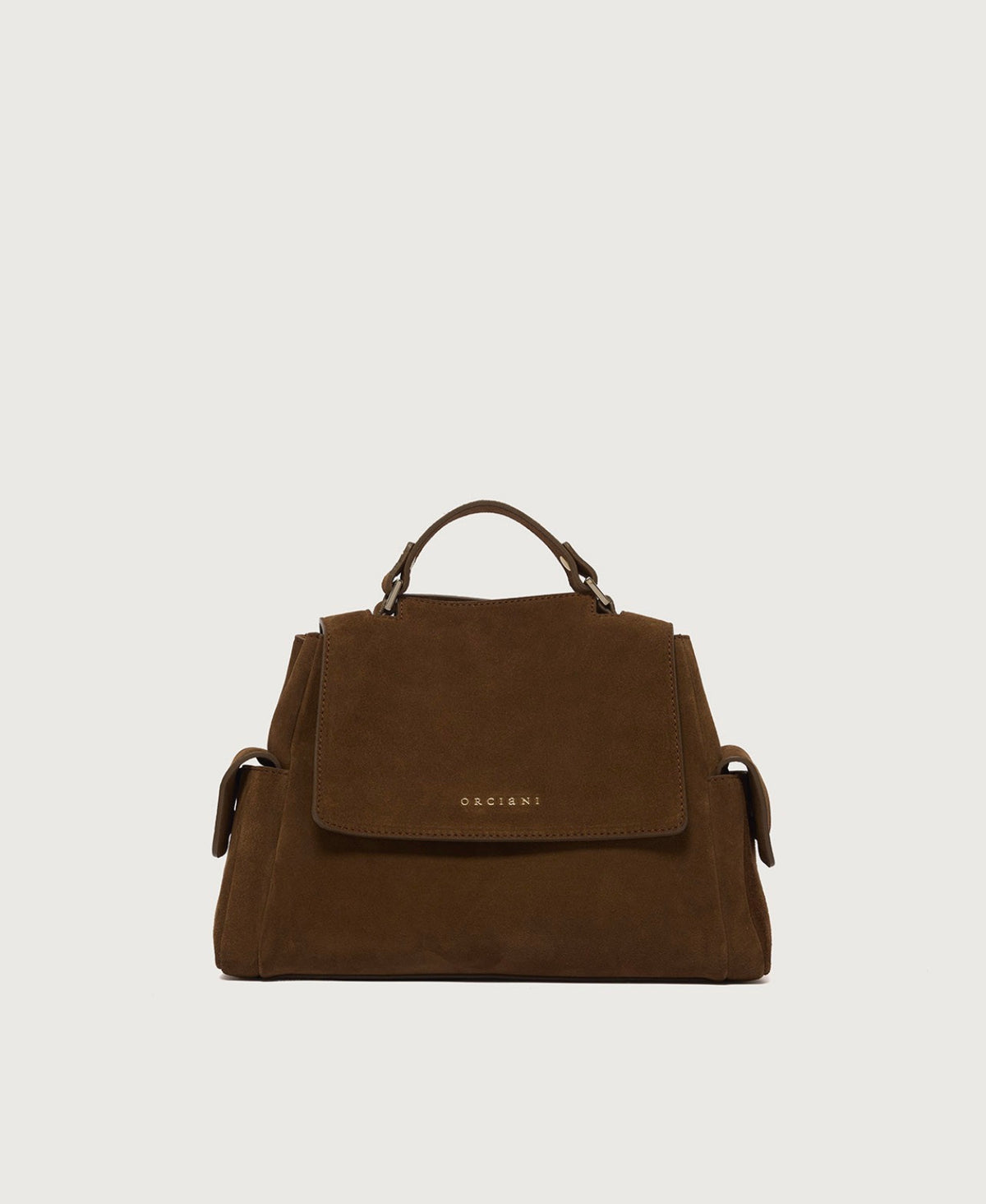 BP1999 - BORSA SVEVA PEACH CARGO SMALL A MANO IN SUEDE CON TRACOLLA Tabacco