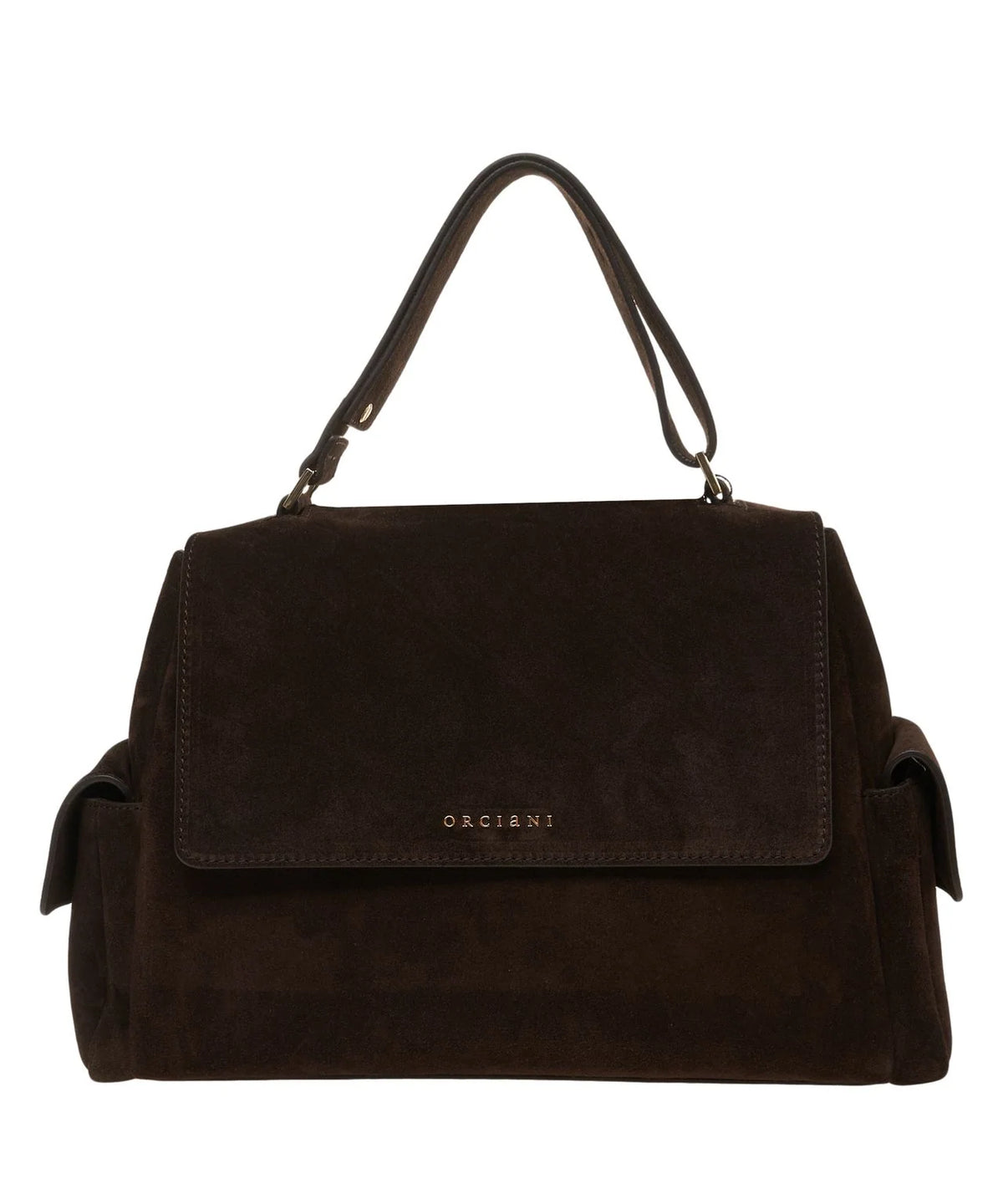 BP2006 - BORSA SVEVA PEACH CARGO MIDI A SPALLA IN SUEDE T. moro