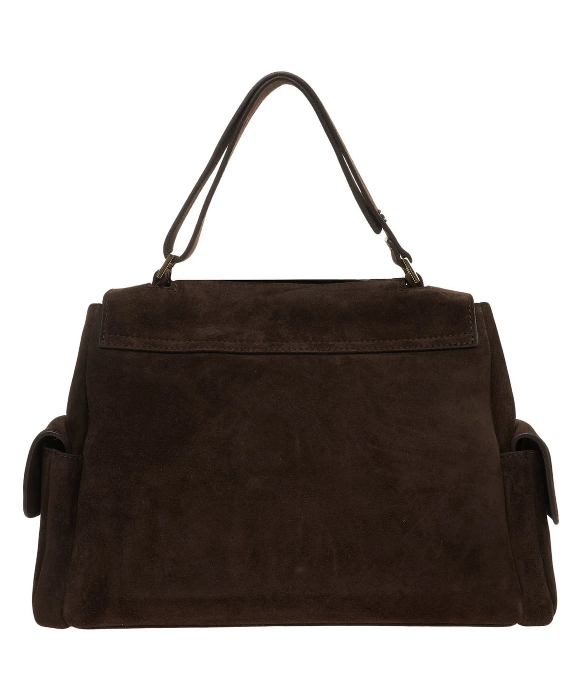 BP2006 - BORSA SVEVA PEACH CARGO MIDI A SPALLA IN SUEDE T. moro
