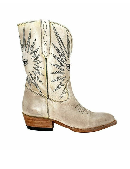 Mescal Stivali in Pelle Donna Israel Blanco