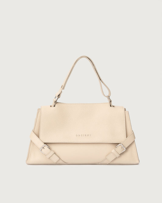 Borsa Donna B02159 SSE Sveva Longuette Sense in pelle con tracolla Acqua bianca