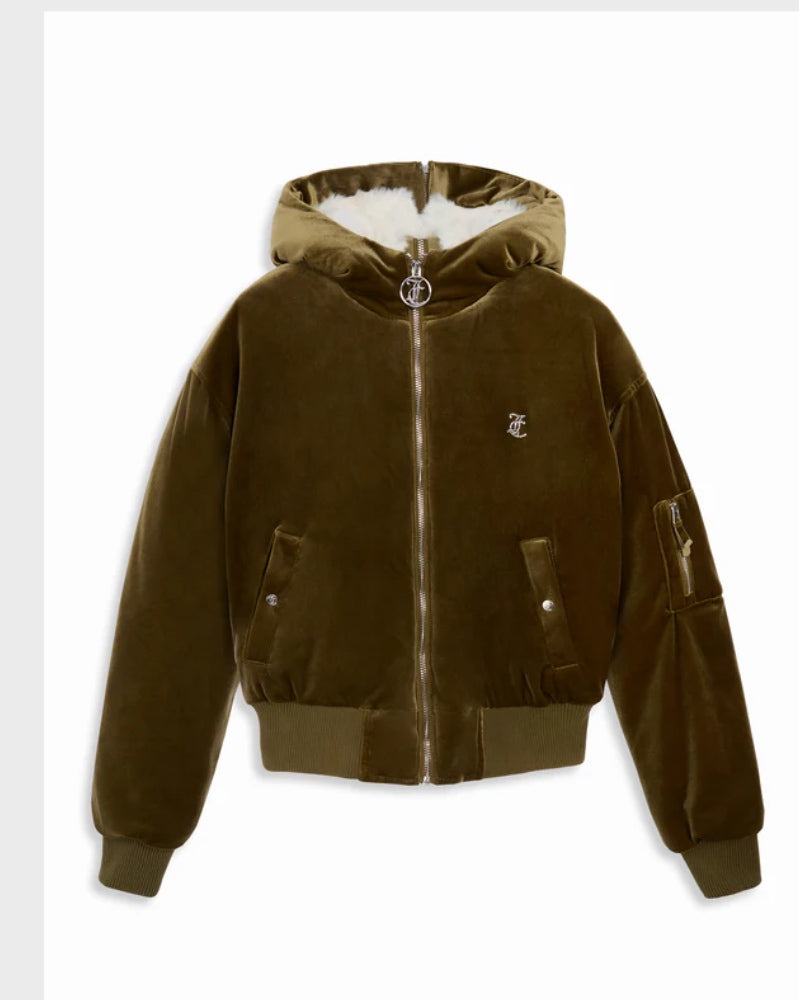 Women's Rydell Diamante Bomber VIJH80455WPFJA8 Co Polyest/Elast Dark Olive