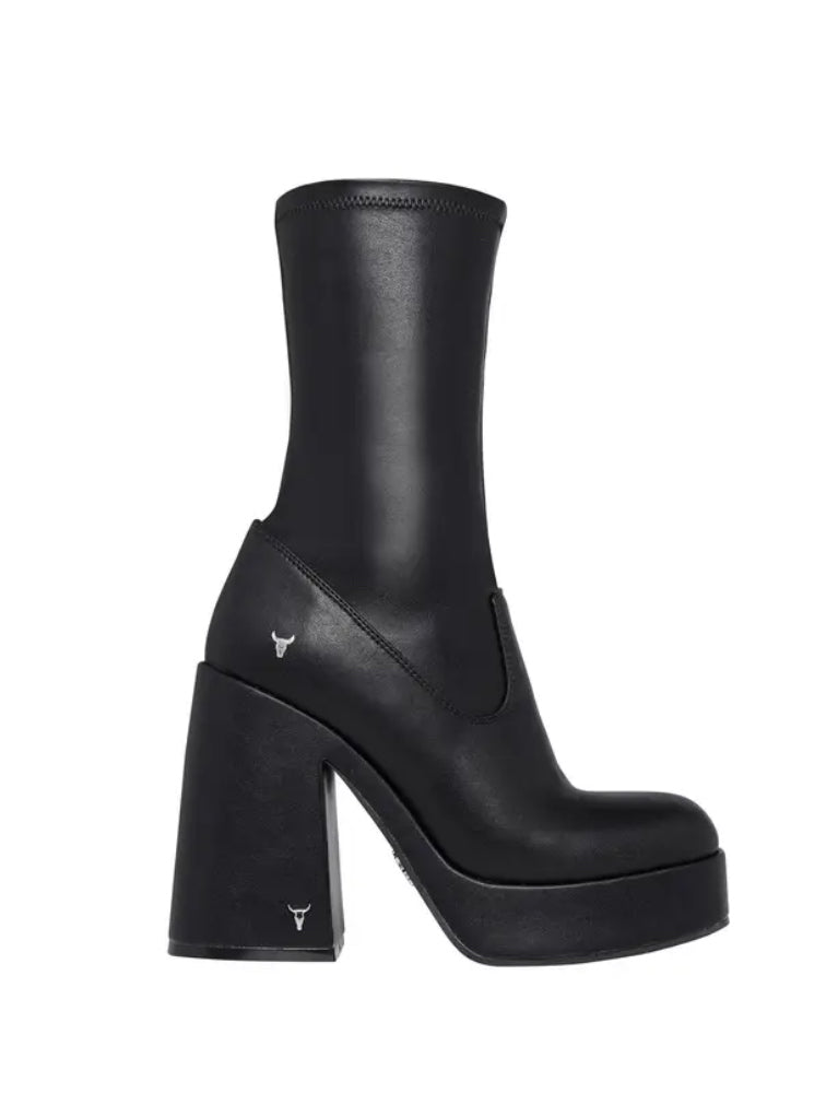 Stivale Donna HIDDEN Black Stretch PU