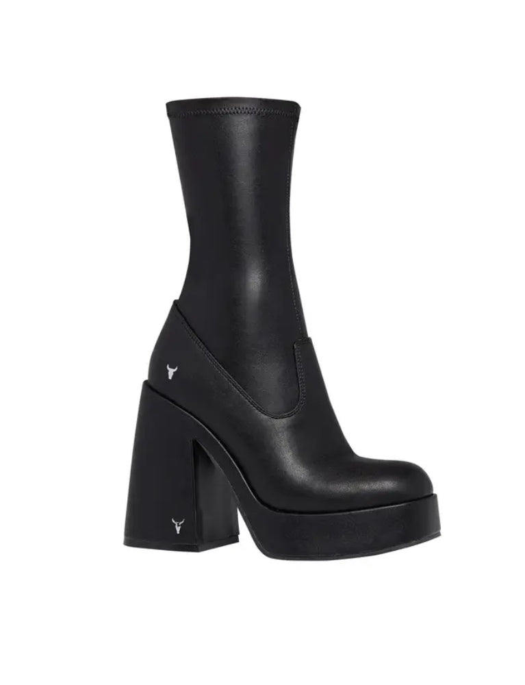 Stivale Donna HIDDEN Black Stretch PU